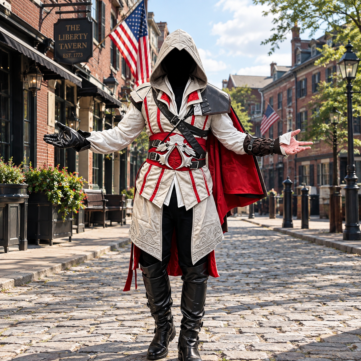 Realhiddenblade Ezio Assassin Cosplay Costume | 17-Piece Custom Set