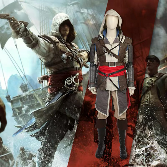 Realhiddenblade Black Flag Assassin Cosplay Costume | Full Costume Set
