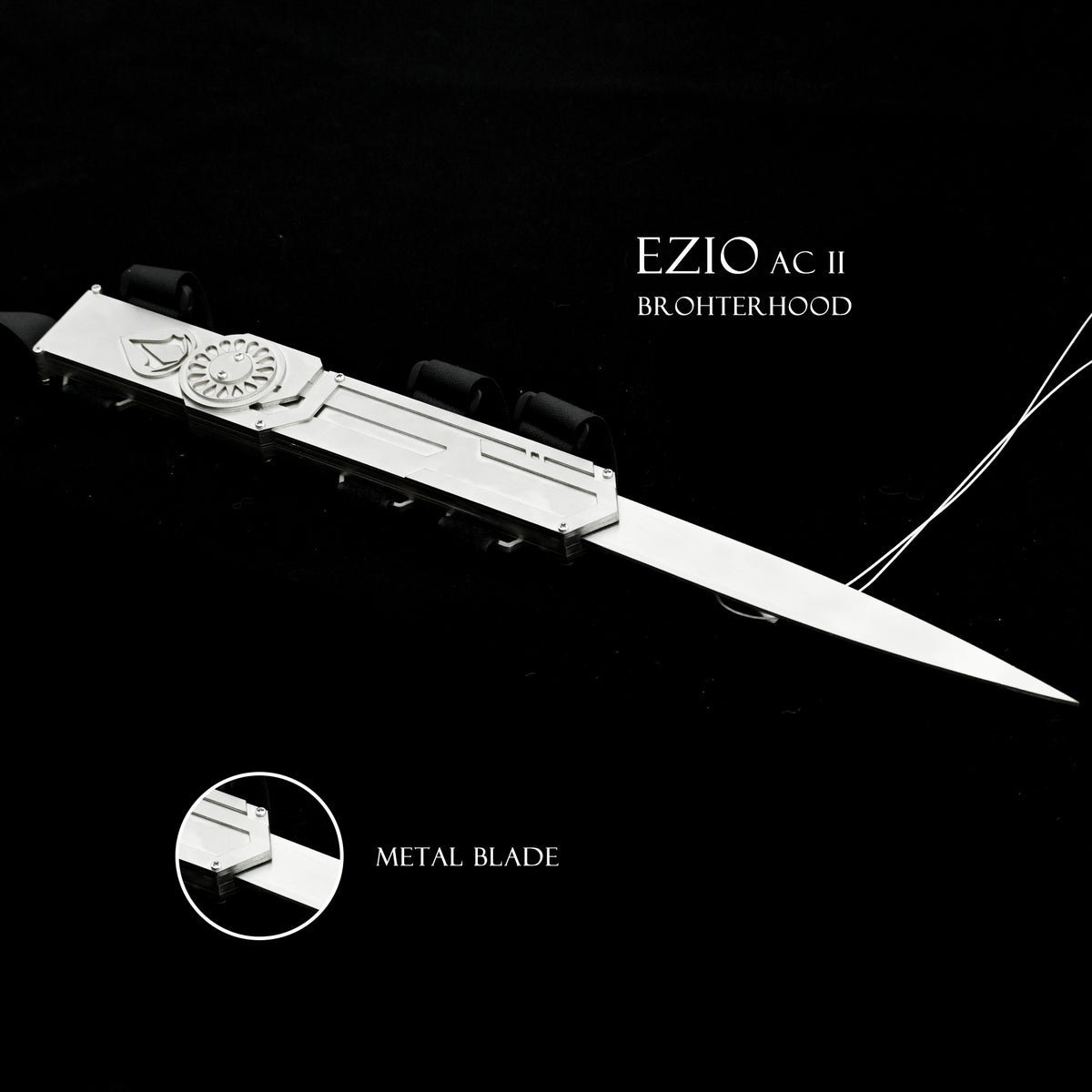 Realhiddenblade Ezio Hidden Blade - Metal Cosplay Replica - cosplay prop